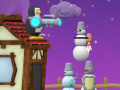 Spel Pinguins teen Sneeumanne aanlyn