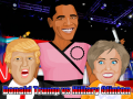 Spel Donald Trump teen Hillary Clinton aanlyn