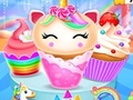 Spel Unicorn Meermin Cupcake Kookontwerp aanlyn