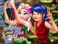 Spel Kersfees-selfie van Ladybug en Elsa aanlyn