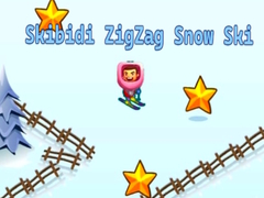 Spel Skibidi ZigZag Sneeu Ski aanlyn