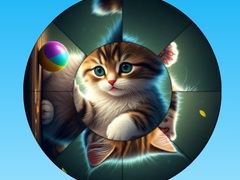 Spel Ronde Legpuzzel: Versamel Prente met Pragtige Kitties aanlyn