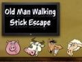 Spel Ontsnapping van die Ou Mans Met die Stok aanlyn