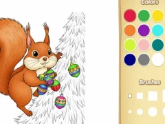 Spel Kersdierkleurboek vir kinders aanlyn