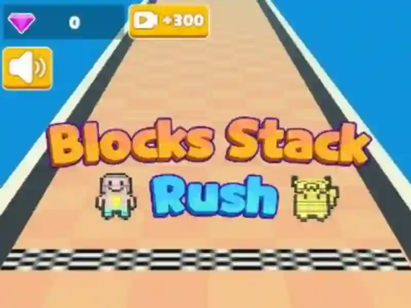 Spel Blokke Stack Rush aanlyn