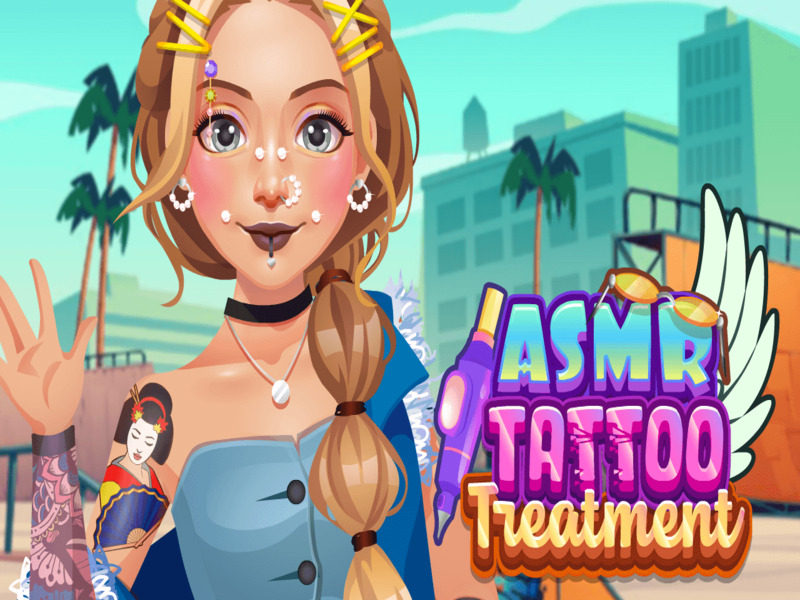 Spel ASMR-tatoeëringbehandeling aanlyn