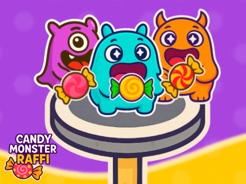 Spel Candy Monster Raffi aanlyn