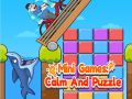 Spel Mini -speletjies kalm en legkaart aanlyn