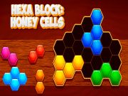 Spel Hexa-blok: heuningselle aanlyn