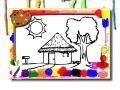 Spel Terug na Skool: Huis Kleurboek aanlyn