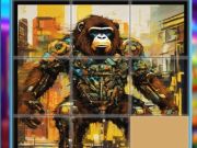 Spel Gorilla gly legkaarte aanlyn