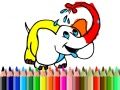 Spel Terug na skool: Olifant kleur aanlyn