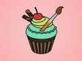 Spel Leker Cupcake Kleur aanlyn