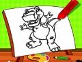 Spel Maklike Kinders Kleurboek Dinosaur aanlyn