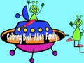 Spel Kleurboek: Alien Familie aanlyn