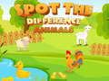 Spel Vind die Verskille: Diere aanlyn