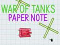 Spel Oorlog Van Tenks Papier Nota aanlyn