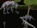 Spel Middernag Veelspelers Dinosaurus Jagt aanlyn