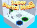 Spel Super Portaal Doolhof 3D aanlyn