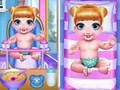 Spel Prinses Nuwe Gebore Tweeling Baba Sorg aanlyn