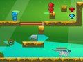 Spel Vuur en Water in Dinosaur Wereld aanlyn