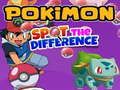 Spel Pokémon Soek die verskille aanlyn Spel Pokémon Soek die verskille aanlyn