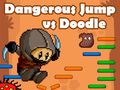 Spel Gevaarlike Sprong teen Doodle Jump aanlyn
