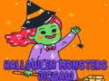 Spel Halloween Monsters Legpuzzel aanlyn