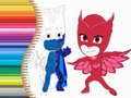 Spel Kleuraakboek vir PJ Masks aanlyn Spel Kleuraakboek vir PJ Masks aanlyn