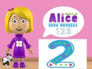 Spel Alice se Wêreld: Teken Getalle aanlyn