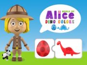 Spel Wêreld van Alice Dino Kleure aanlyn