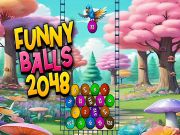 Spel Snaakse balle 2048 aanlyn