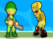 Spel Vernietiging van Stickman Zombie aanlyn