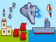 Spel Bomwerpervliegtuig: 2D-lugstaking aanlyn