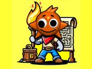 Spel Sprunki fakkels doolhof aanlyn