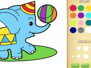 Spel Eenvoudige dierekleurboek vir kinders aanlyn
