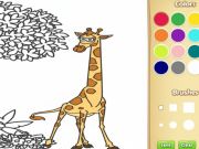 Spel Jungle diere kleurboek vir kinders aanlyn