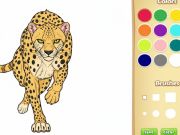 Spel Wilde diere kleurboek aanlyn