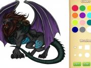 Spel Draak chimera kleurboek aanlyn