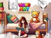 Spel Woordkuns: kleurboek Puzzle aanlyn
