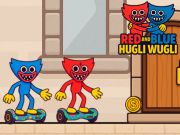 Spel Rooi en blou Hugli Wugli aanlyn