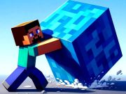 Spel Mineblocks 3d Maze aanlyn