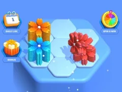 Spel Blomme Hexa Puzzle aanlyn Spel Blomme Hexa Puzzle aanlyn