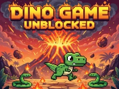 Spel Dino Game gedeblokkeer aanlyn