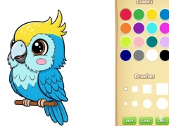 Spel Kawaii diere inkleurboek aanlyn