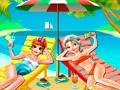 Spel Elsa en Anna Strand Selfie aanlyn