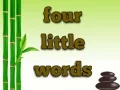 Spel Vier Klein Woorde aanlyn Spel Vier Klein Woorde aanlyn