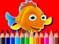 Spel Terug na skool: Vis kleurboek aanlyn