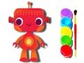 Spel Terug na skool: Robot Kleurboek aanlyn