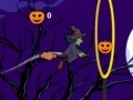 Spel Vlieënde heks Halloween aanlyn Spel Vlieënde heks Halloween aanlyn